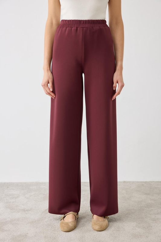 Asel Scuba Wide Leg Pants Tailor Shop 