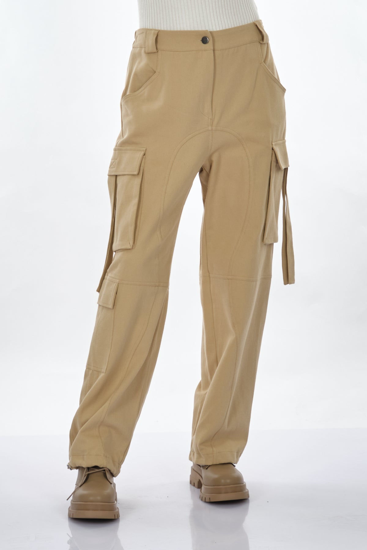 Unique Mode Oversize Bol Cepli Kadın Pantolon - Minimalist Günlük Stil