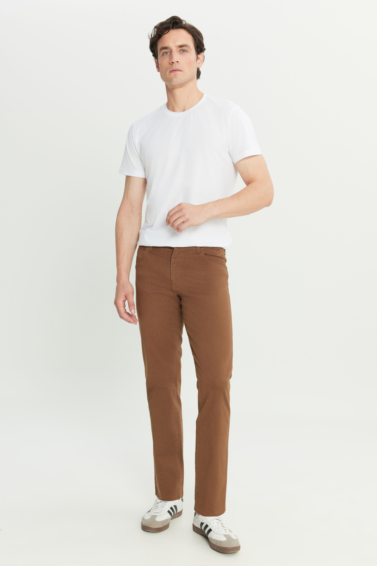Straight Fit Düz Kesim Normal Bel Açık Kahverengi Esnek Texas Authentic  Wrangler Main image