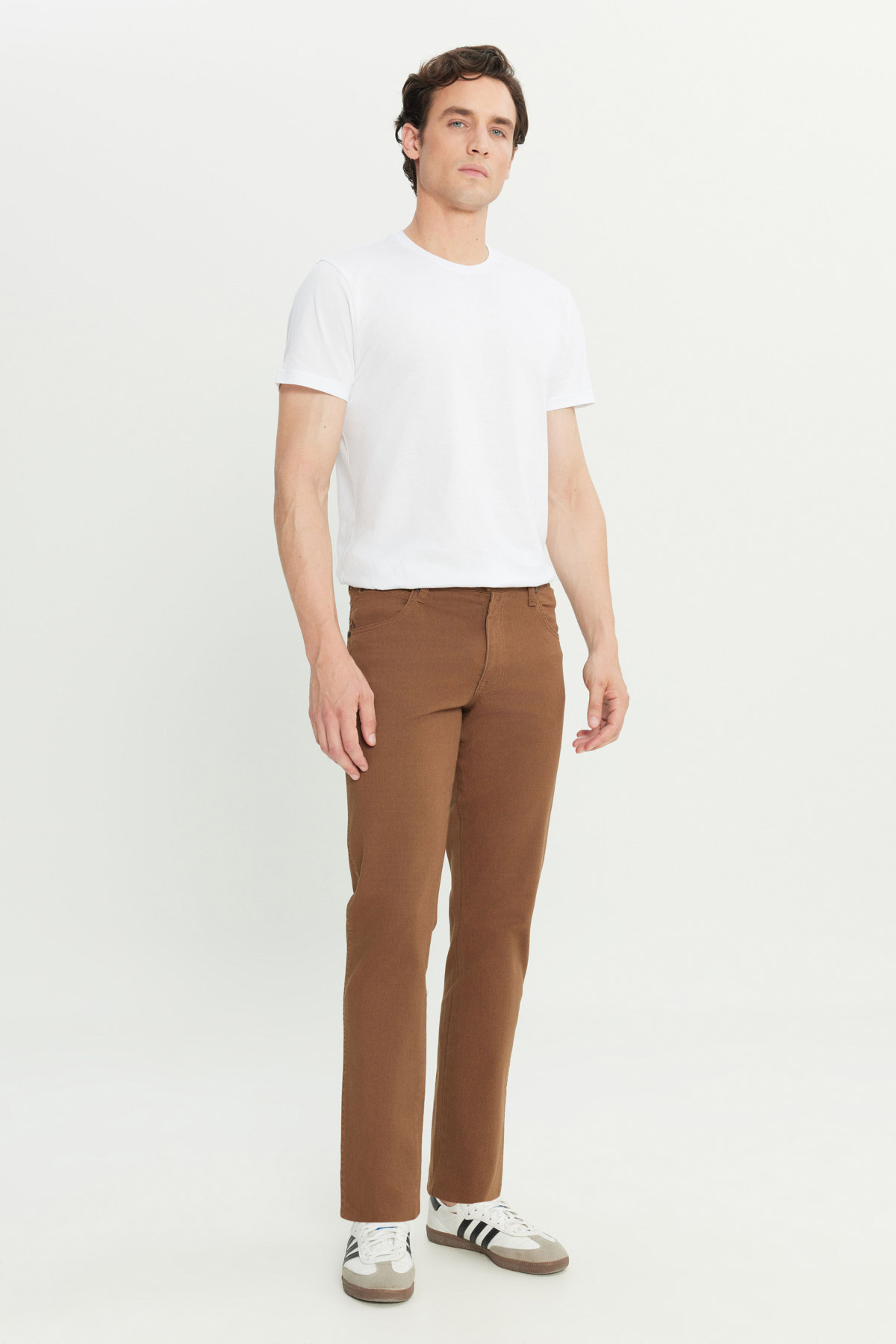 Straight Fit Düz Kesim Normal Bel Açık Kahverengi Esnek Texas Authentic  Wrangler Secondary image
