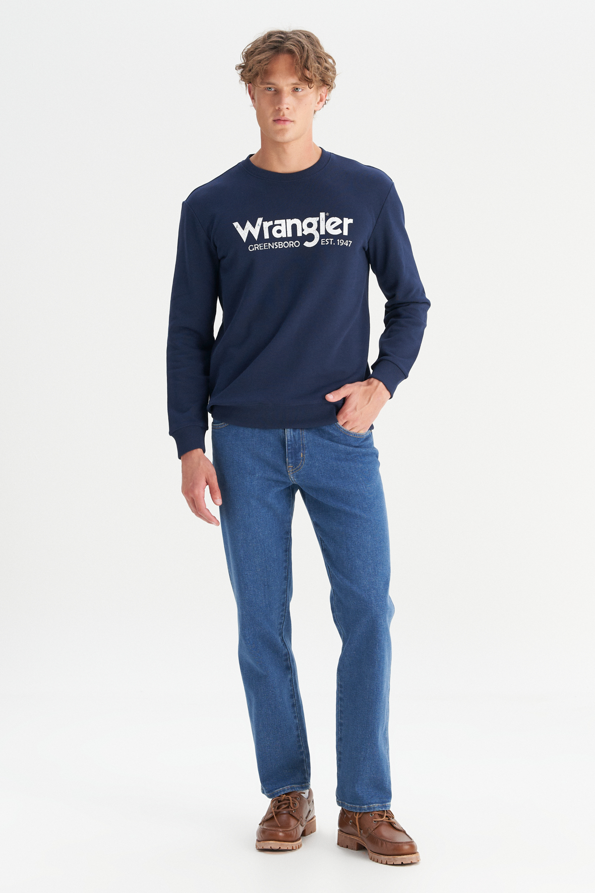 Texas Pamuklu Straight Fit Cepli Esnek Jean Kot Denim Pantolon Wrangler Main image