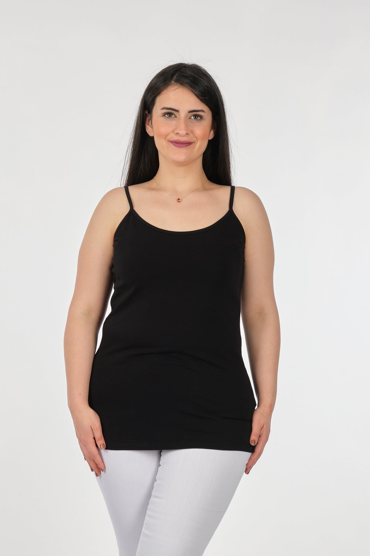 Vedi-bb Oversize Straplez T-Shirt Kadın - Minimalist Günlük Secondary image