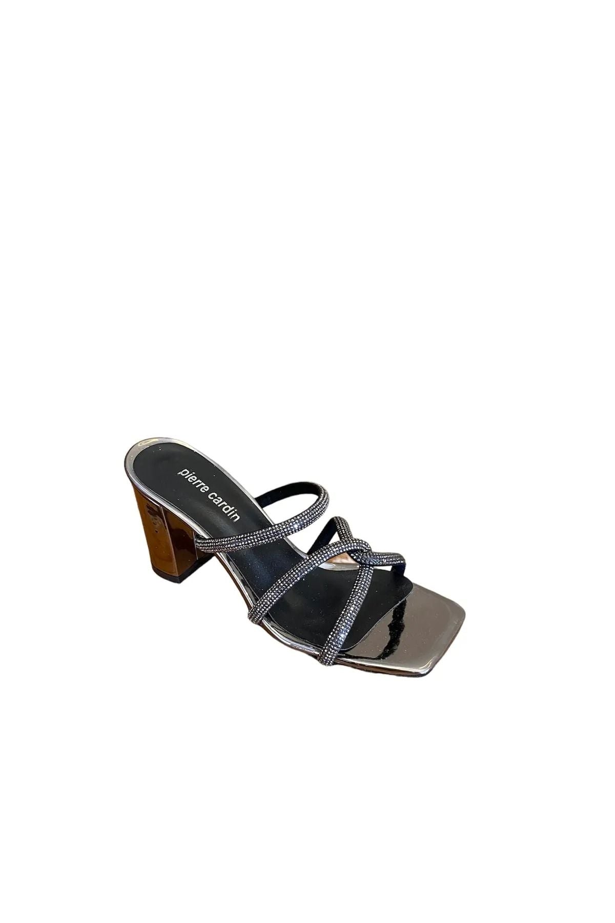 Pierre Cardin Metalik Minimalist Topuklu Terlik - Gece & Parti Main image