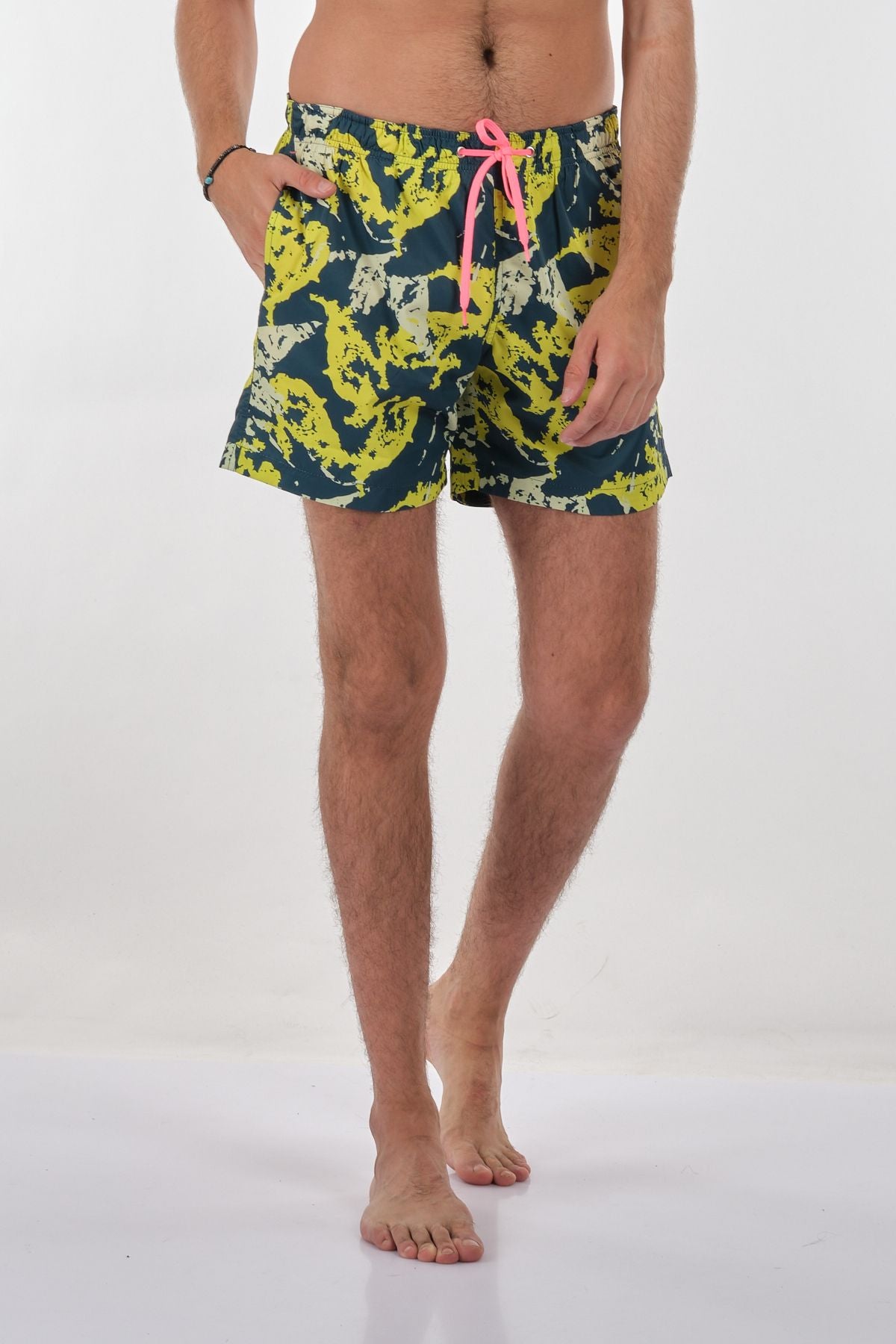 Polo Erkek Desenli Regular Fit Şort - Yazlık Plaj Şortu Main image
