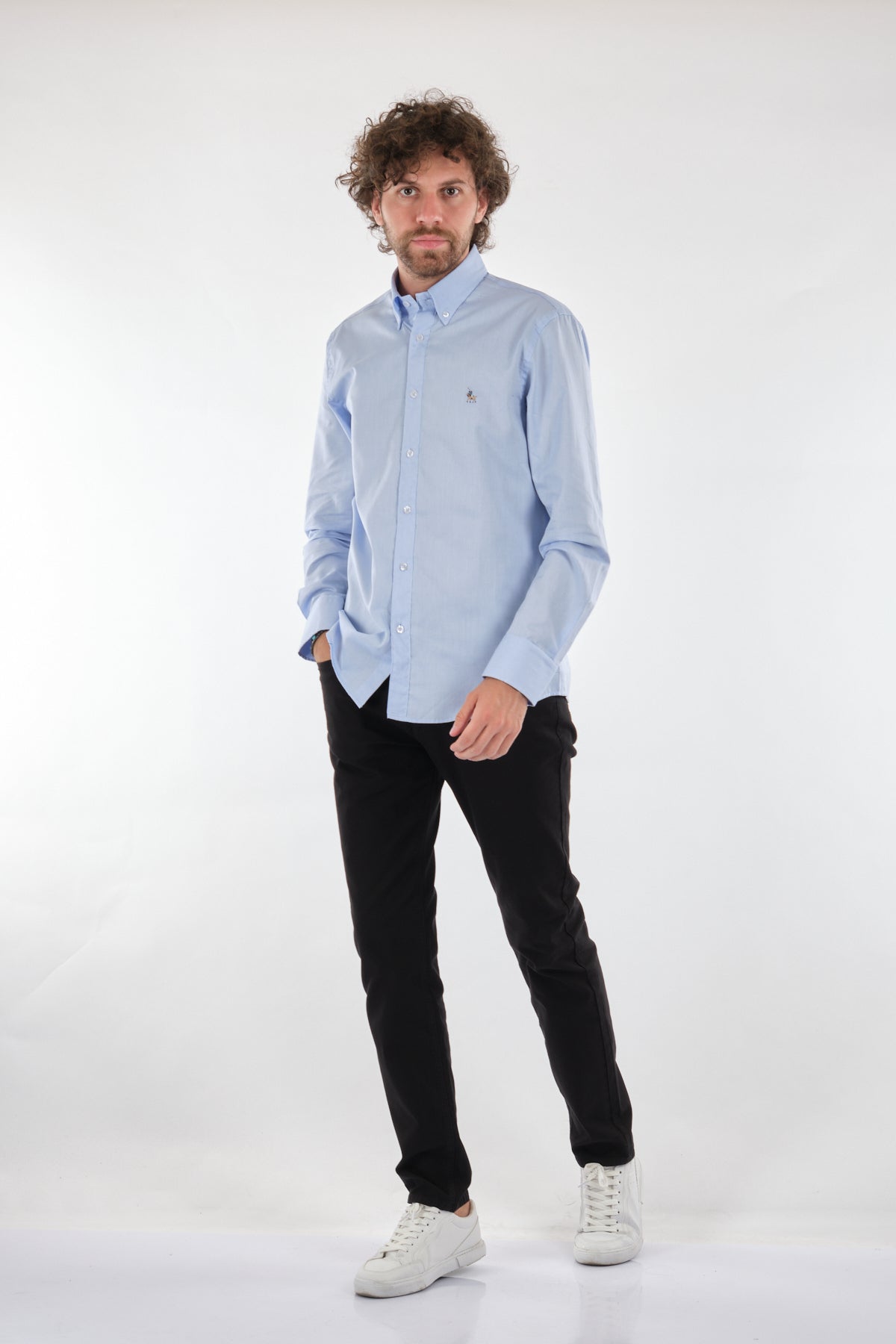 Polo Erkek Uzun Kol Oxford Gömlek - Minimalist & Şık Main image