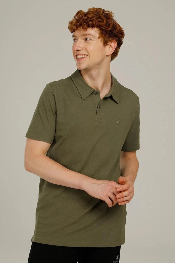 Lumberjack Erkek Minimalist Polo Yaka Kısa Kol T-Shirt - Rahat Kesim