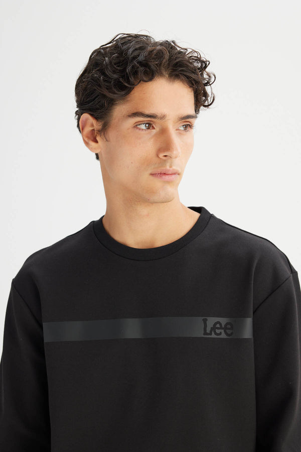 Regular Fit Normal Kesim Bisikler Yaka Sweatshirt Lee
