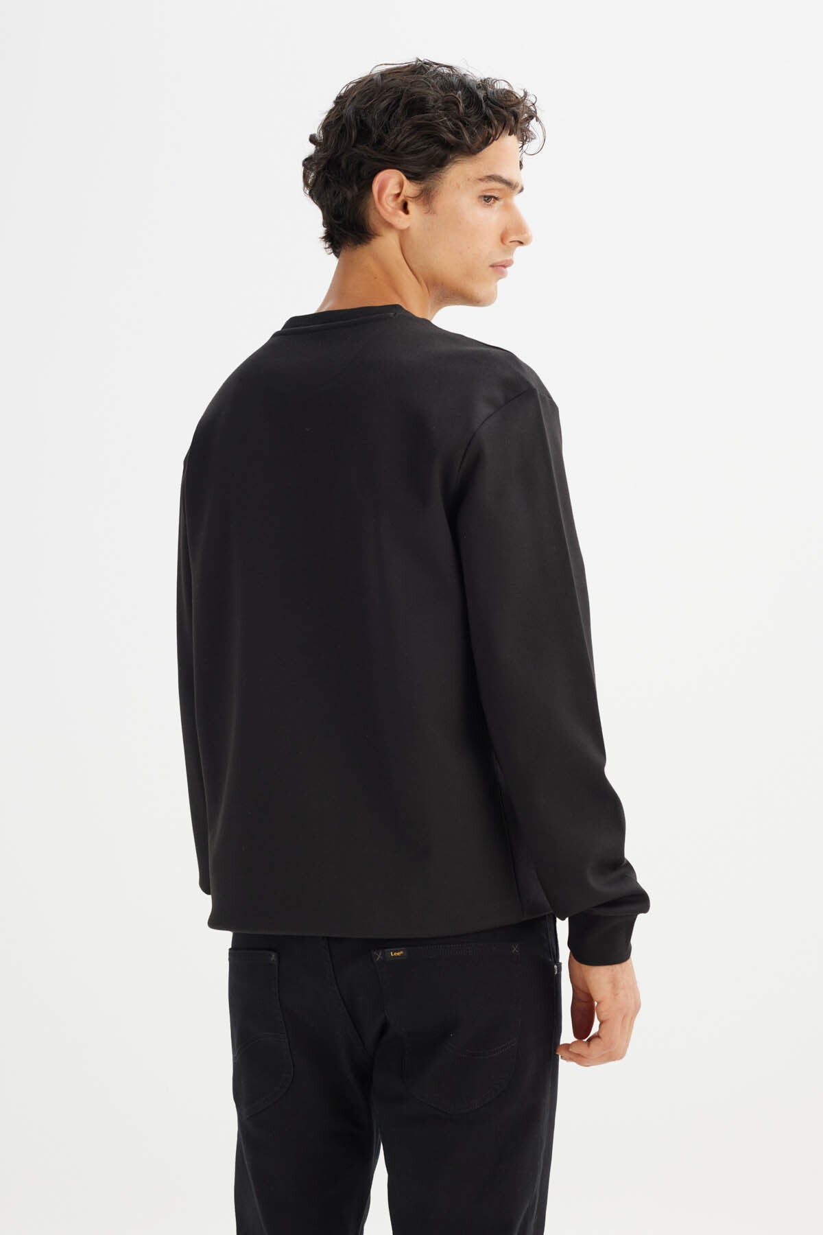 Regular Fit Normal Kesim Bisikler Yaka Sweatshirt Lee