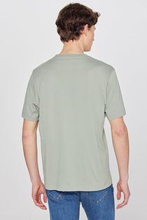 Regular Fit Normal Kesim Bisiklet Yaka Logo Detaylı Tişört T-Shirt Lee