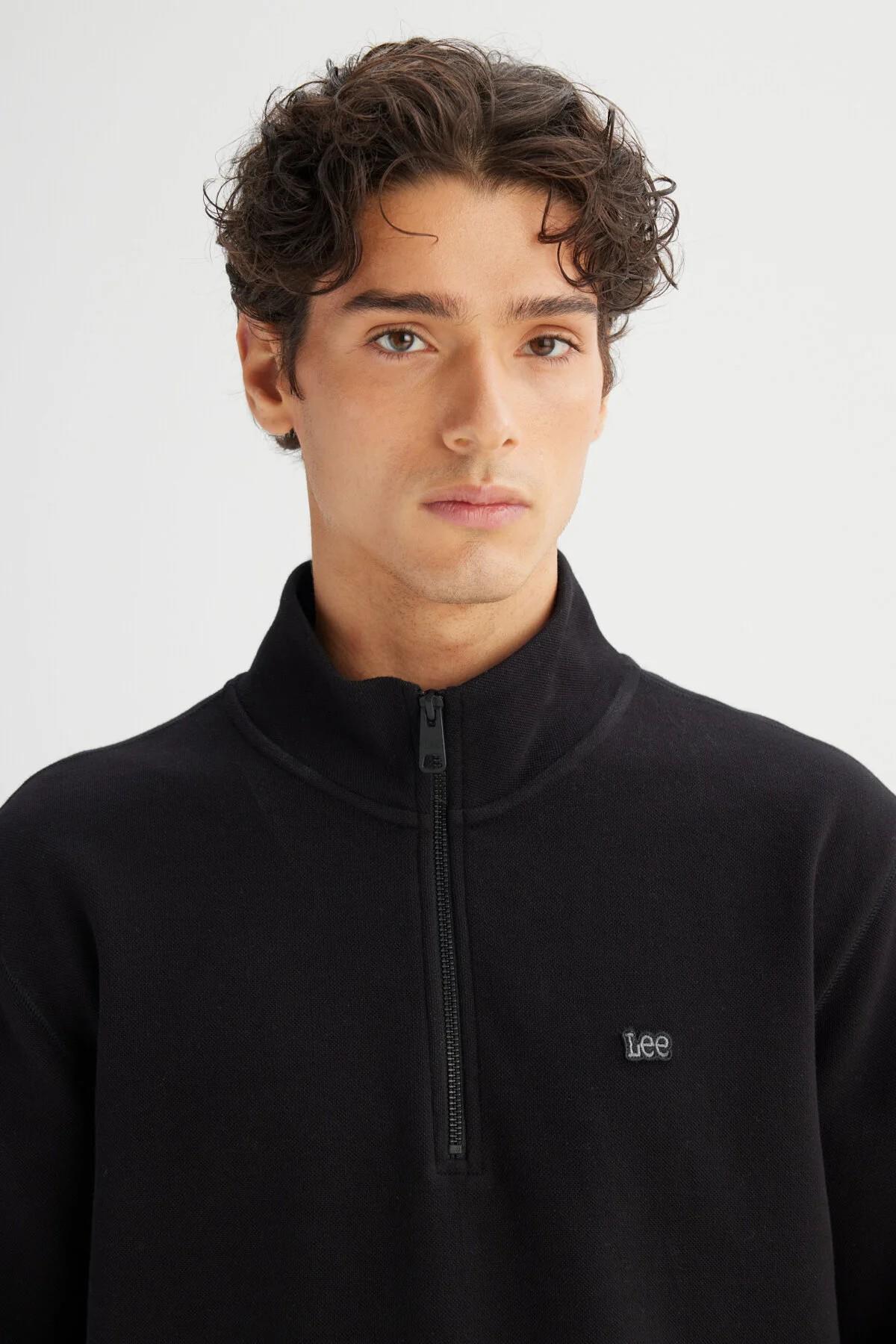 Regular Fit Normal Kesim Fermuar Detaylı Sweatshirt Lee