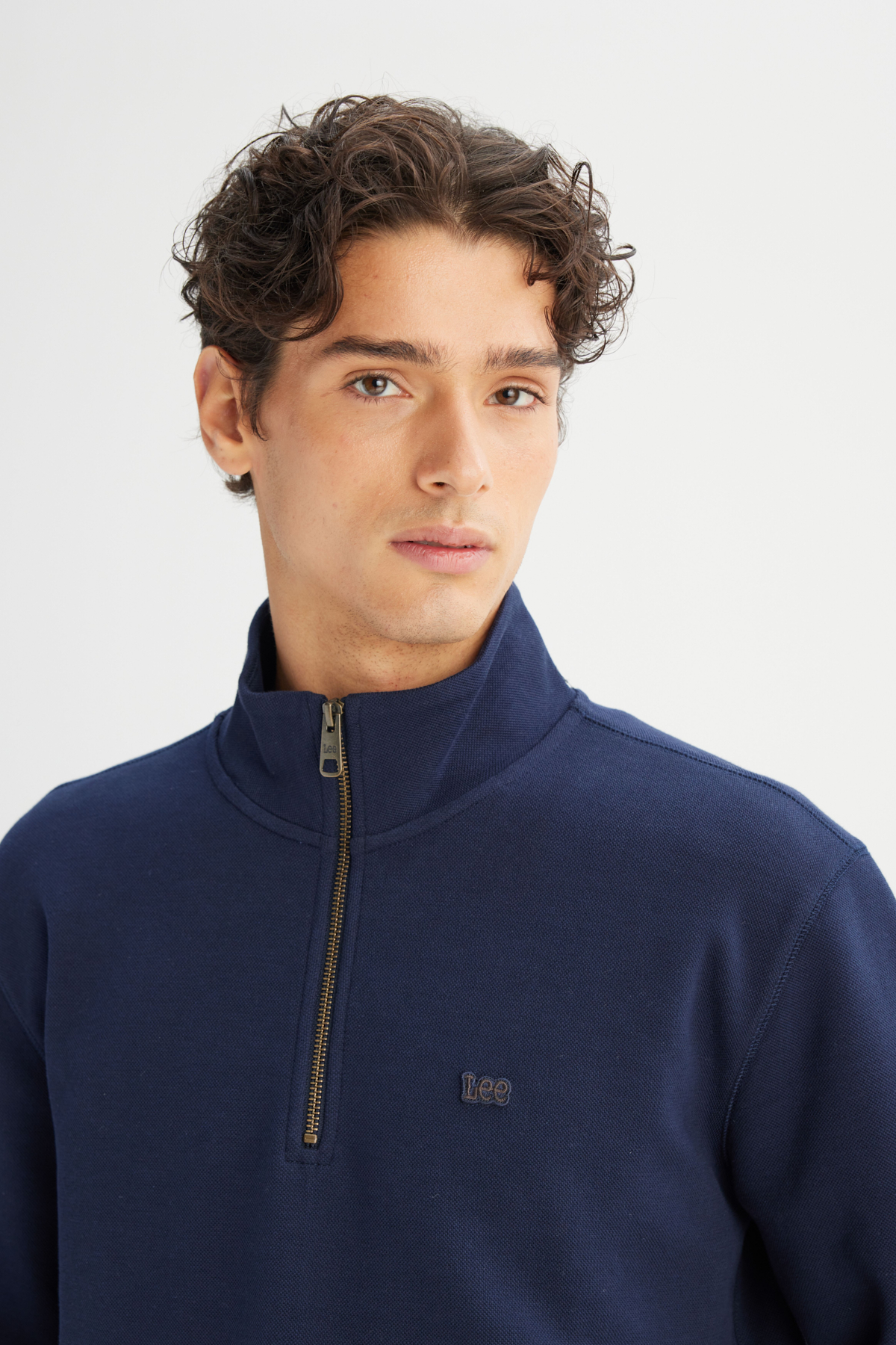 Regular Fit Normal Kesim Fermuarlı Sweatshirt Lee Secondary image