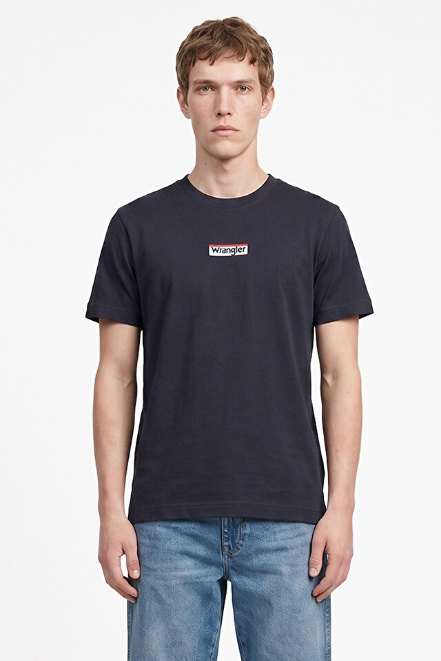 Relaxed Fit Rahat Kesim Bisiklet Yaka Logo Detaylı Wrangler
