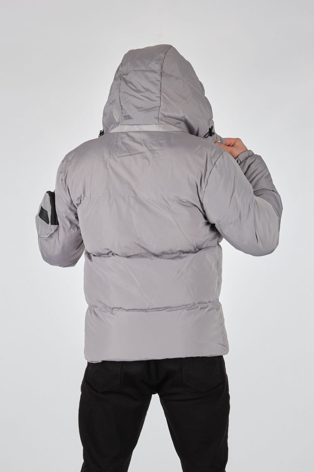 Rugu Erkek Oversize Kapüşonlu Kışlık Mont - Minimalist Tasarım
