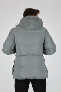 Rugu Erkek Oversize Kapüşonlu Kışlık Mont - Minimalist