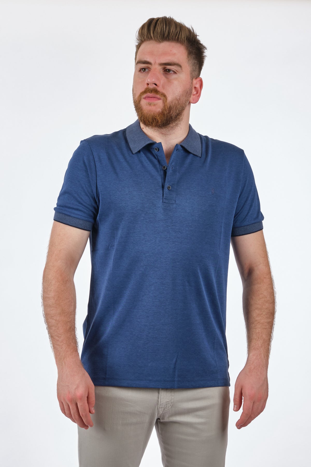 San&Fa Minimalist Erkek Polo Yaka T-Shirt - Kısa Kol - Günlük Main image