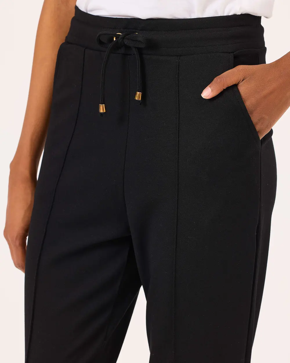 Scl Kadın Elastik Bel Cepli Bilek Boy Pantolon 10002421011036
