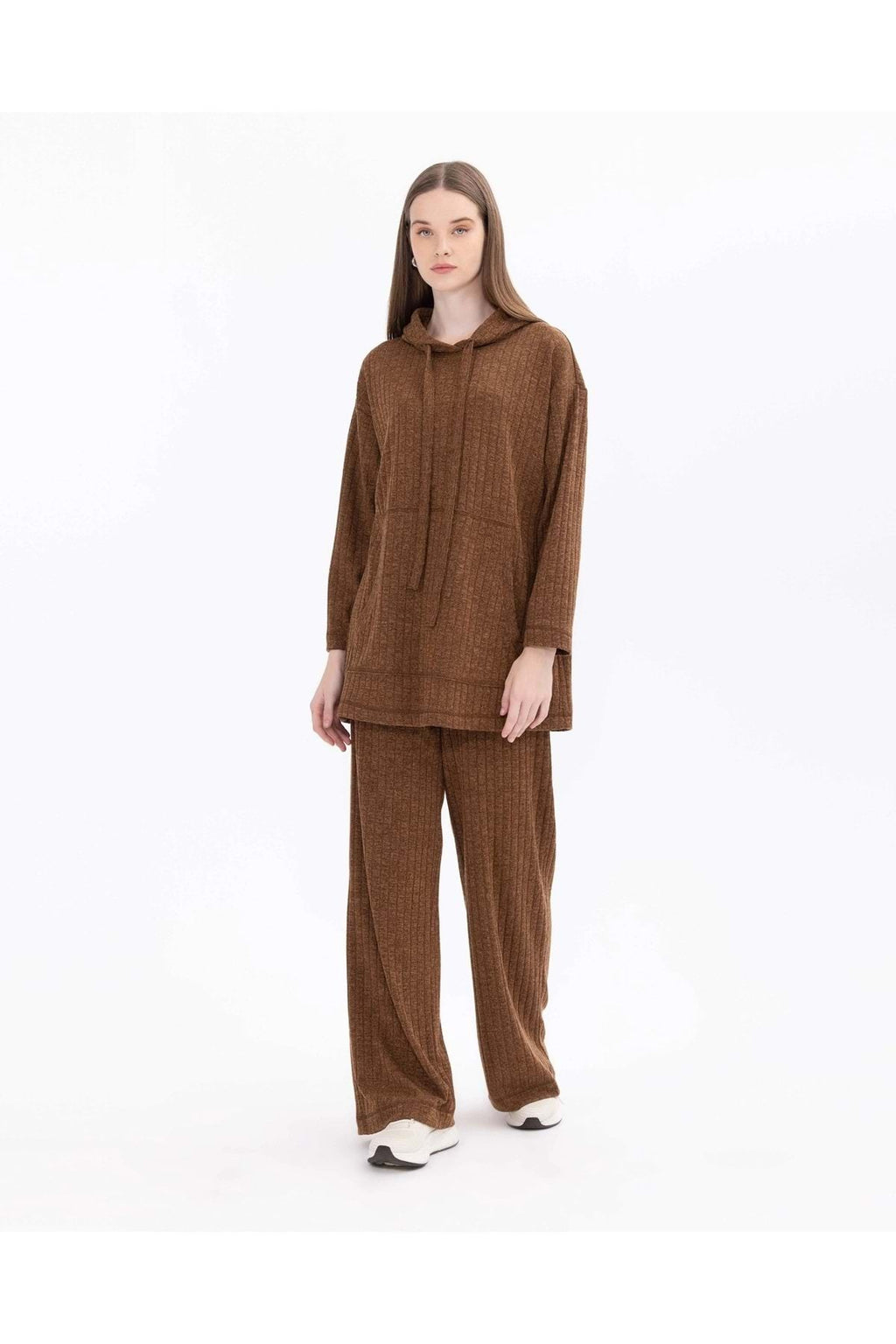 Scl Oversize Minimalist Günlük Rahat Kadın Pantolon