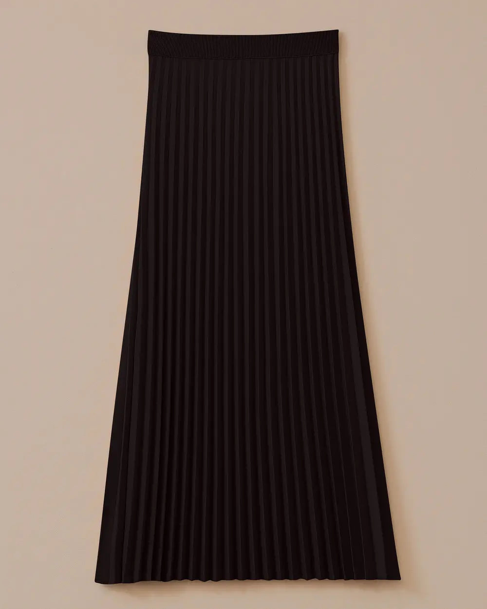 Scl Kadın Regular Kalıp Esnek Bel Pliseli Maxi Etek Polyester Kumaş 10002521611019