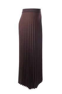 Scl Kadın Regular Kalıp Esnek Bel Pliseli Maxi Etek Polyester Kumaş 10002521611019