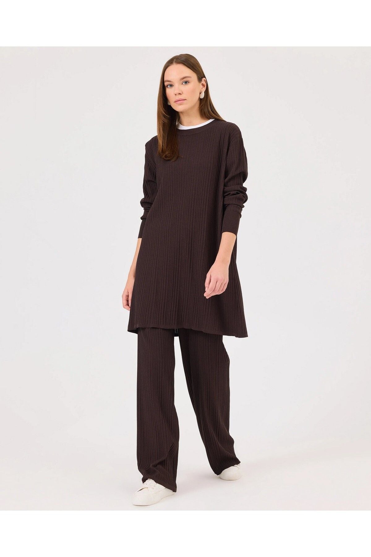 SCL Oversize Uzun Kol Midi Triko Takım - Minimalist Günlük Şıklık Main image