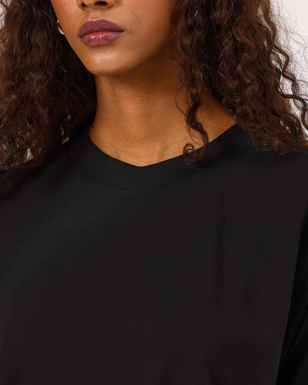 SCL Oversize Midi Günlük Kadın Tunik - 3/4 Kol - Minimalist