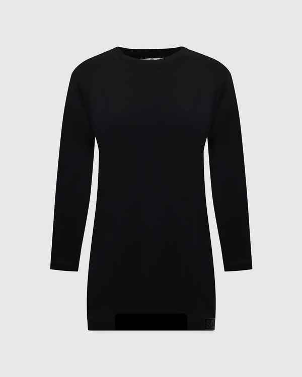 SCL Oversize Midi Günlük Kadın Tunik - 3/4 Kol - Minimalist