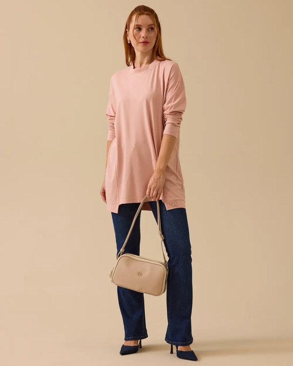 Scl Kadın Yuvarlak Yaka Basic Tunik 10002511211055