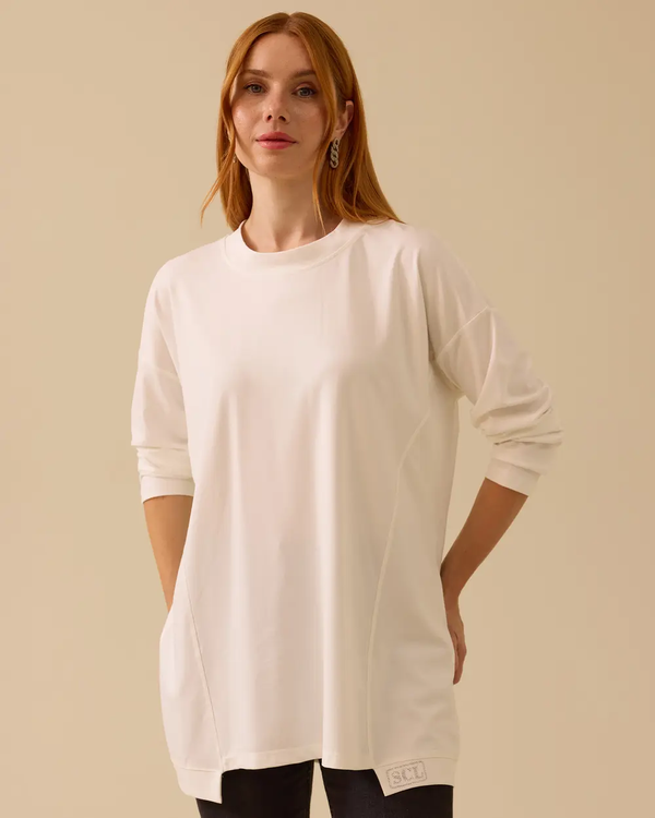 Scl Kadın Yuvarlak Yaka Basic Tunik 10002511211055