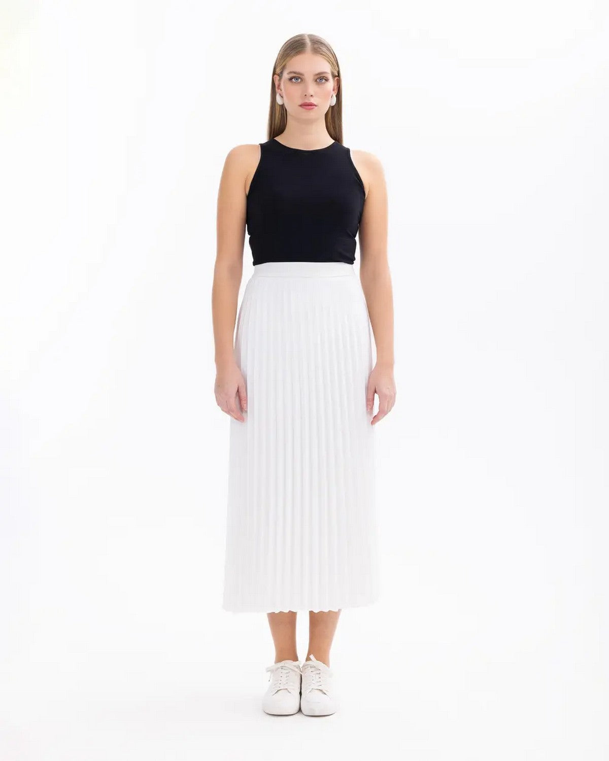 SCL Midi Pileli Etek: Minimalist Günlük Stil - Şimdi Al! Main image