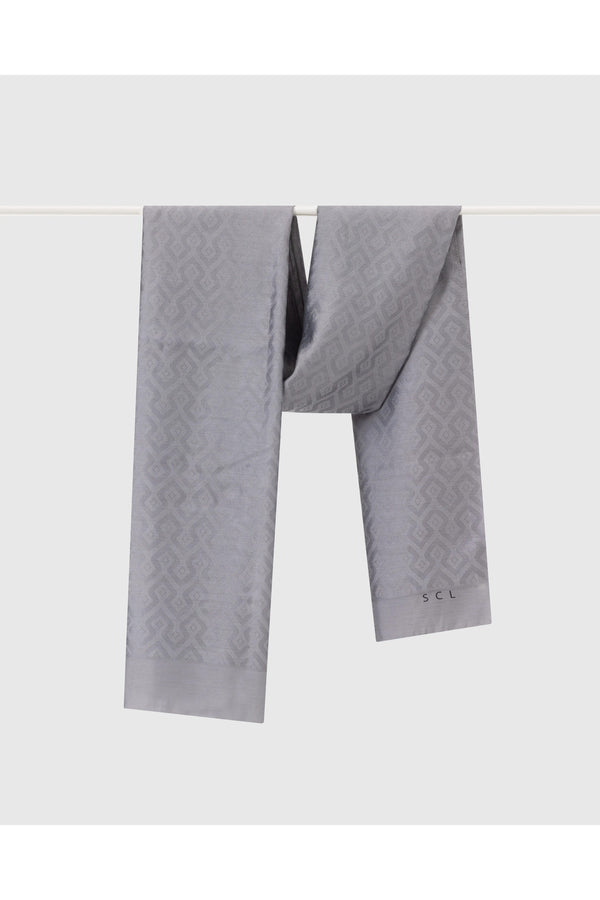 SCL Minimalist Geometrik Desen Kadın Şal - Oversized & Şık