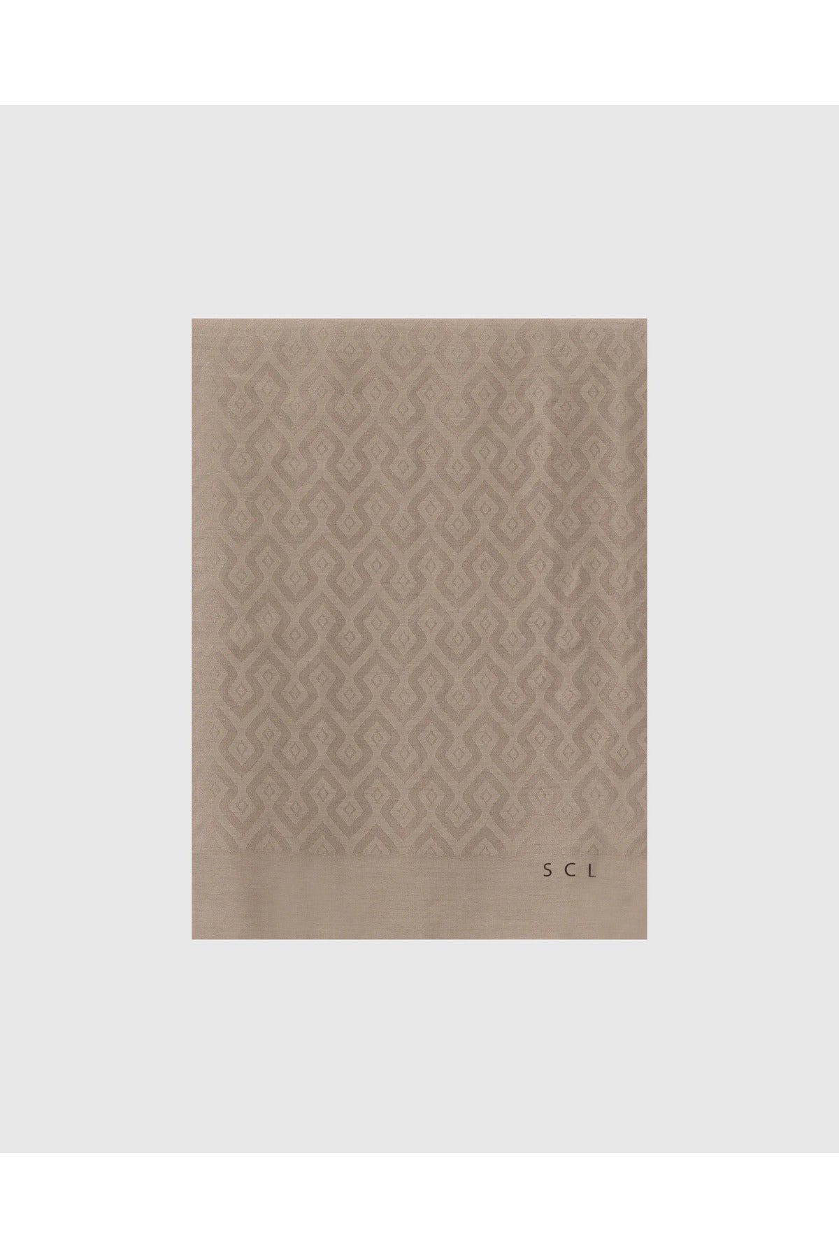 SCL Minimalist Geometrik Desen Kadın Şal - Oversized & Şık