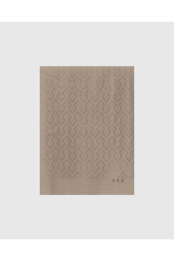 SCL Minimalist Geometrik Desen Kadın Şal - Oversized & Şık
