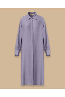Scl Oversized Midi Gömlek Yaka Kadın Tunik - Günlük Şıklık