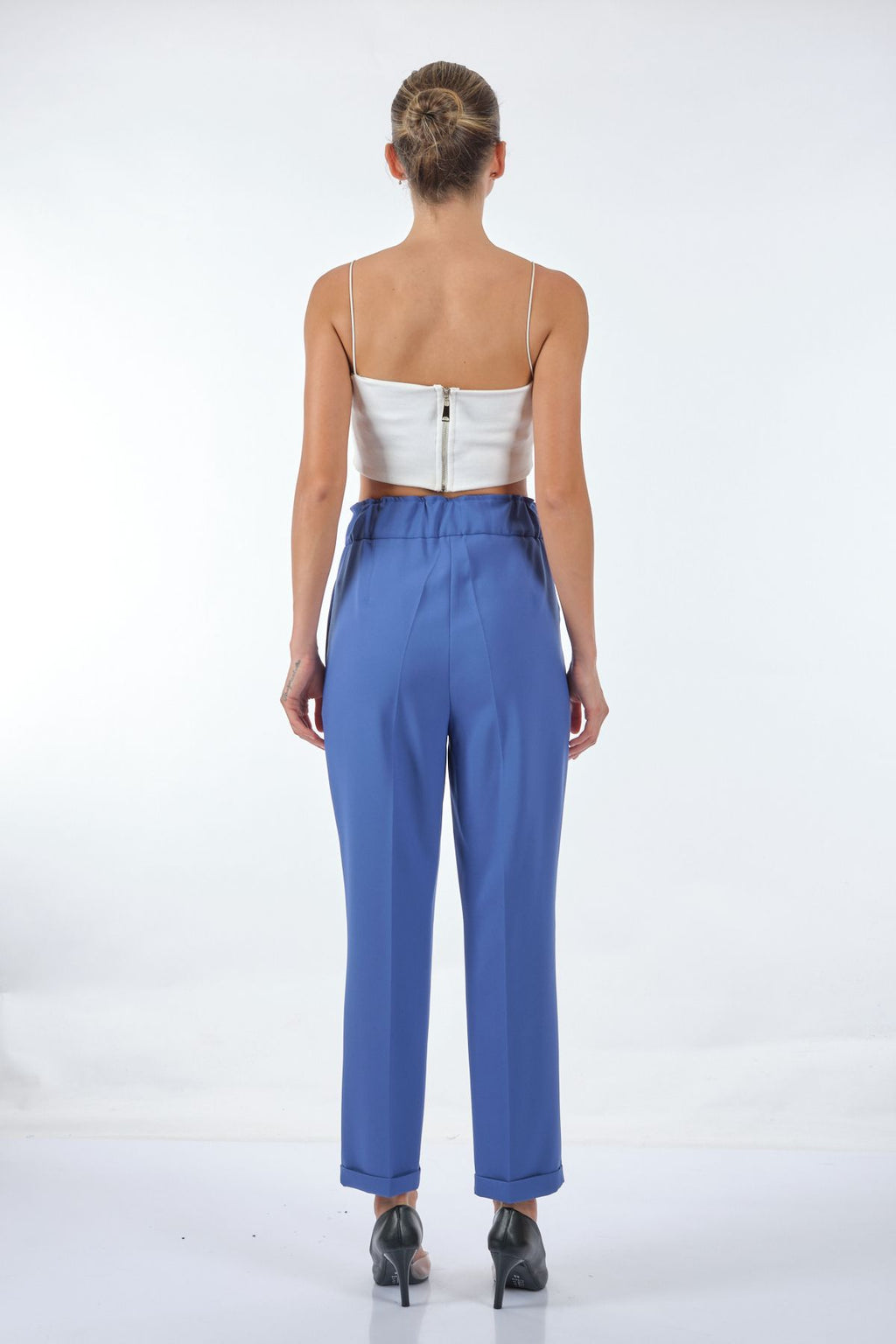 Seçil Yüksek Bel Midi Pantolon - Oversize, Minimalist, Günlük & İş