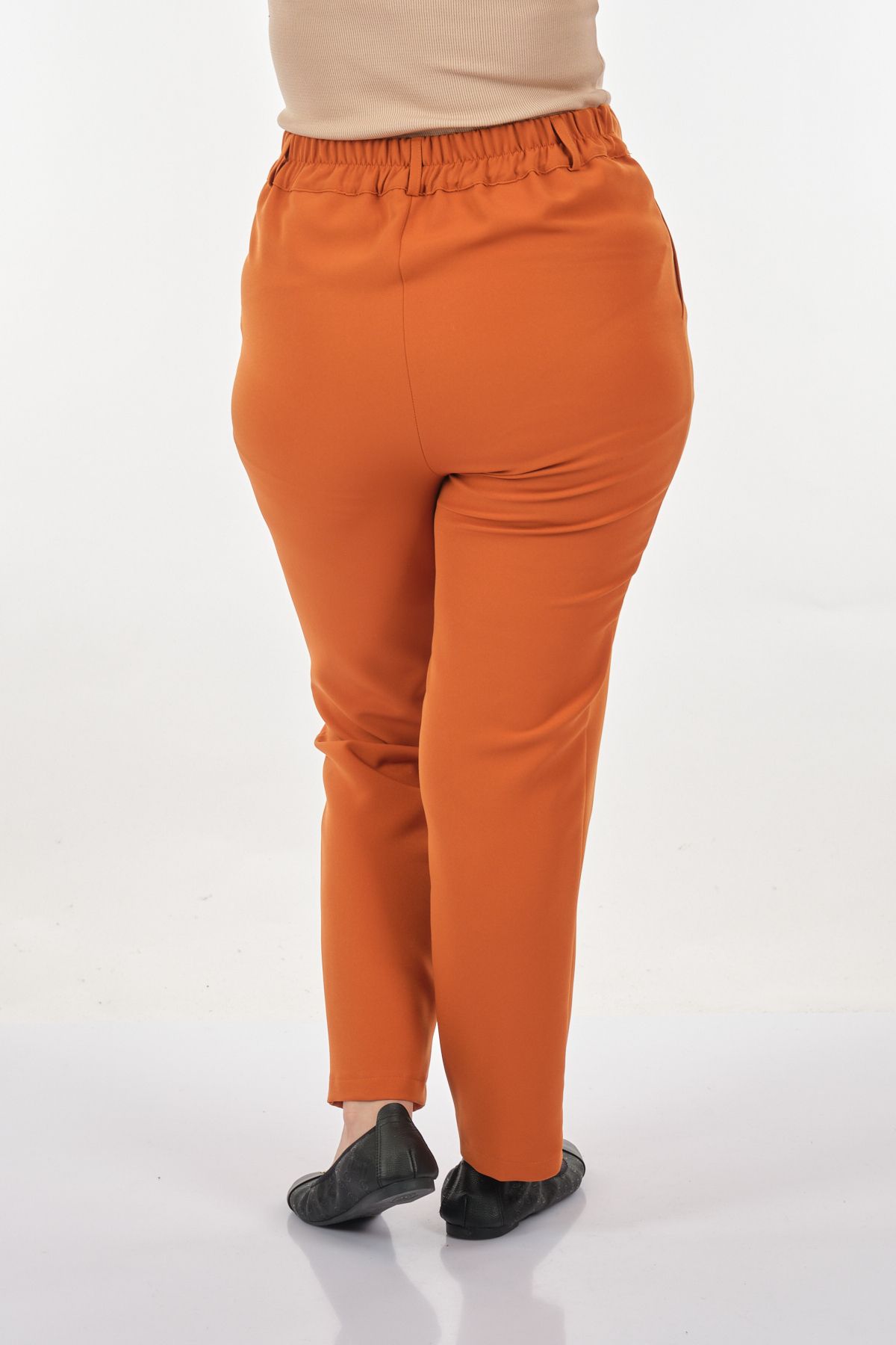 Sedna Minimalist Yüksek Bel Regular Fit Kadın Pantolon - Günlük & İş