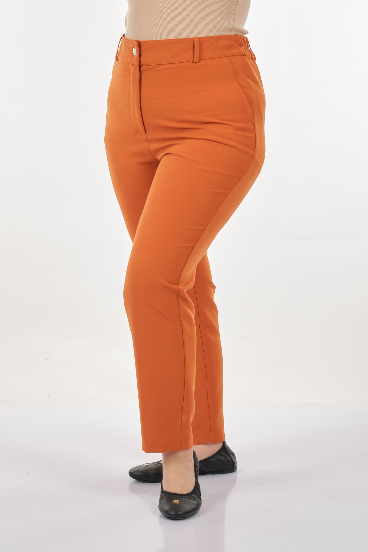 Sedna Minimalist Yüksek Bel Regular Fit Kadın Pantolon - Günlük & İş Secondary image