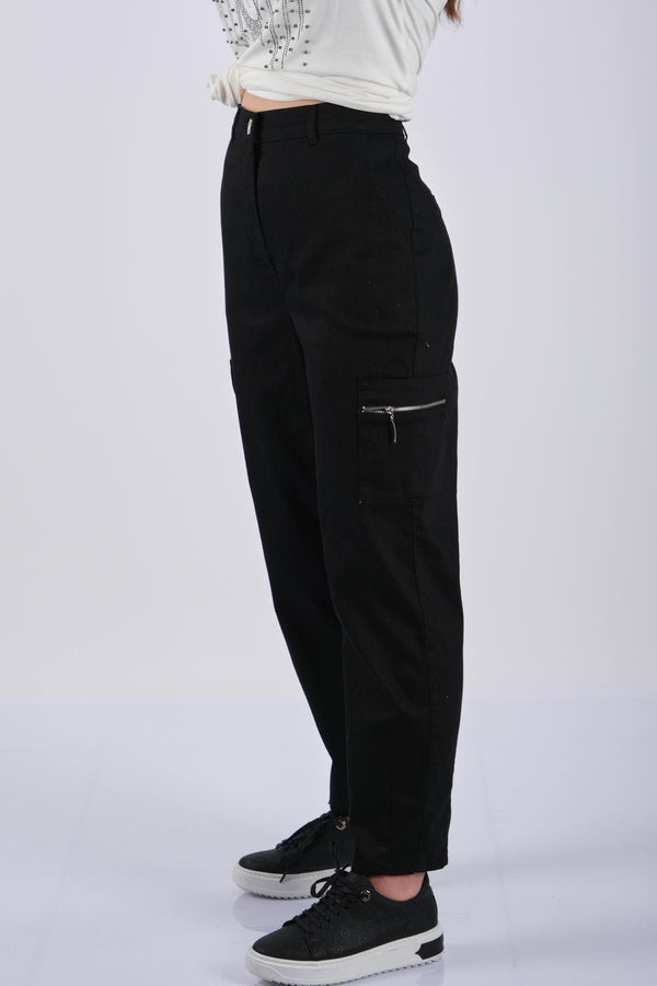 Seleste Oversize Cepli Minimalist Kadın Pantolon - Günlük & Şık