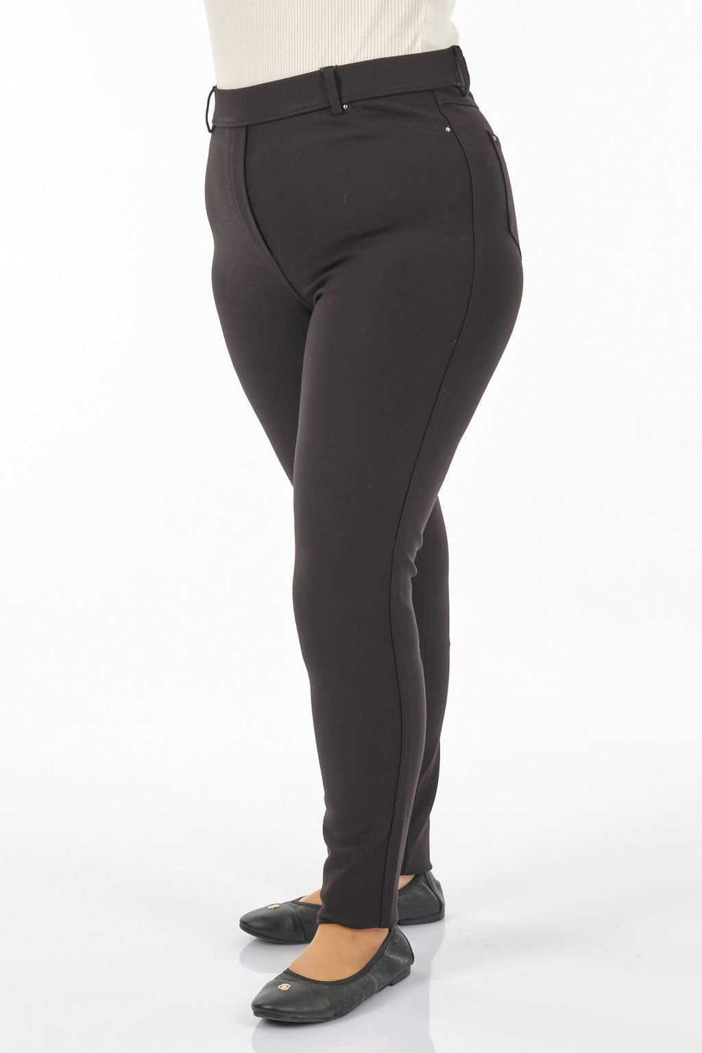 Seleste Minimalist Kadın Pantolon - Yüksek Bel Dar Paça Günlük
