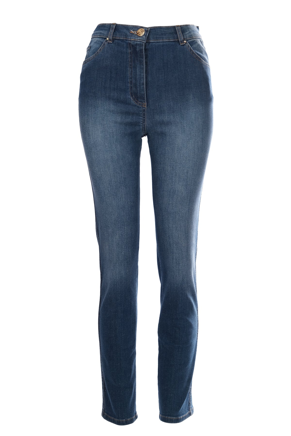 Seleste Minimalist Yüksek Bel Dar Paça Jean Pantolon - Günlük Şıklık Main image