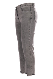 Seleste Yıldız Detaylı Midi Jean Pantolon - Minimalist Stil