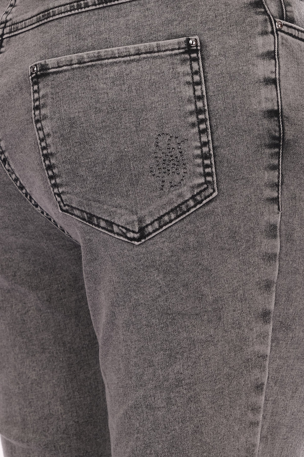 Seleste Yıldız Detaylı Midi Jean Pantolon - Minimalist Stil