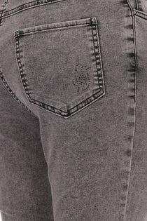 Seleste Yıldız Detaylı Midi Jean Pantolon - Minimalist Stil