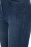 Seleste Minimalist Nakışlı Yüksek Bel Dar Paça Kadın Jean Pantolon