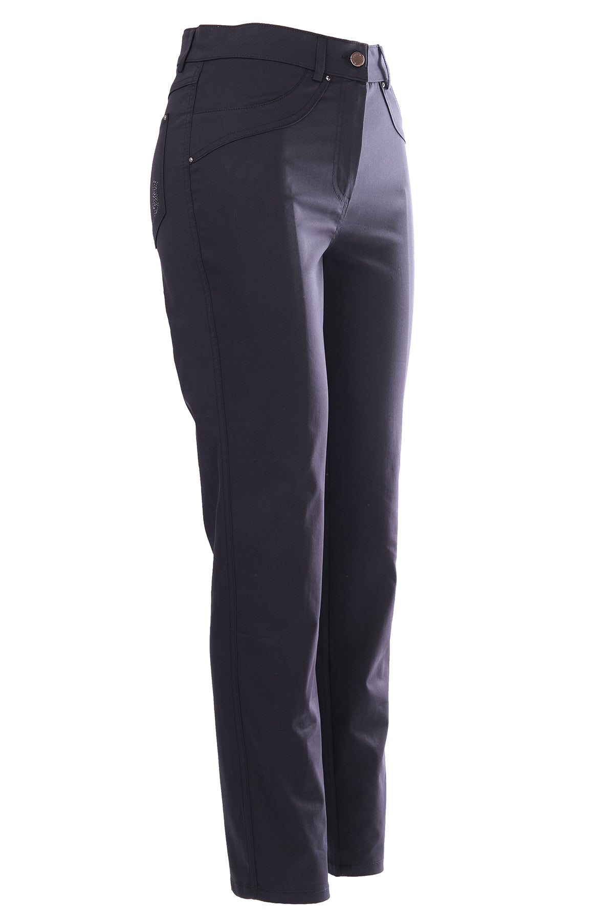 Seleste Minimalist Yüksek Bel Kadın Pantolon - Regular Fit - Günlük & Ofis