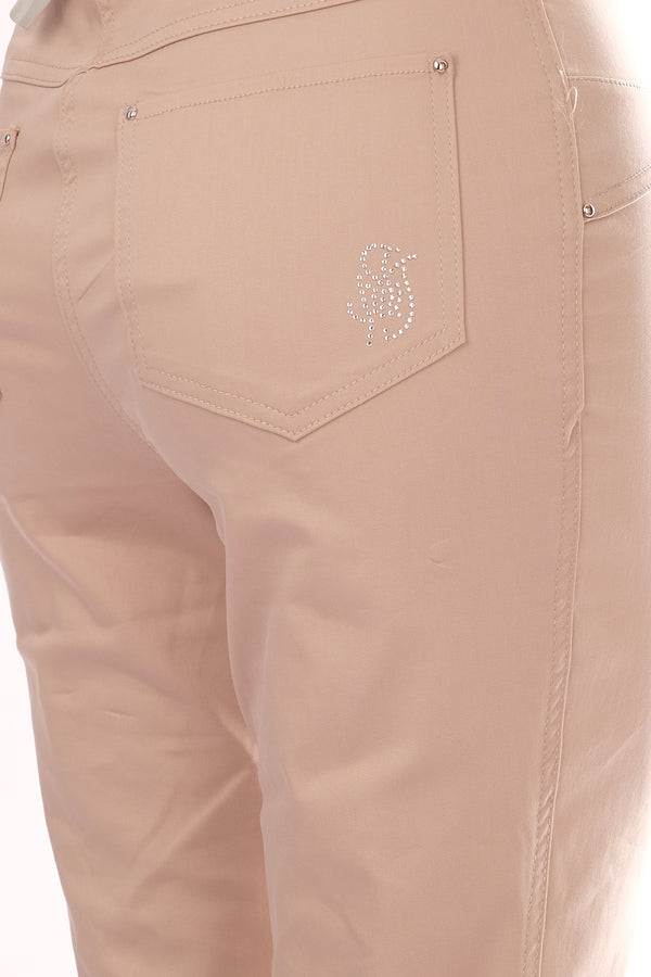 Seleste Minimalist Yüksek Bel Kadın Pantolon - Regular Fit - Günlük & Ofis
