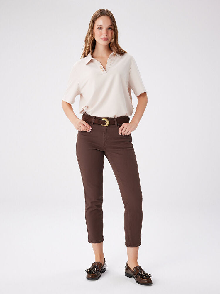 Slim Fit Coton Parça Boya Pantolon FAİK SÖNMEZ Main image