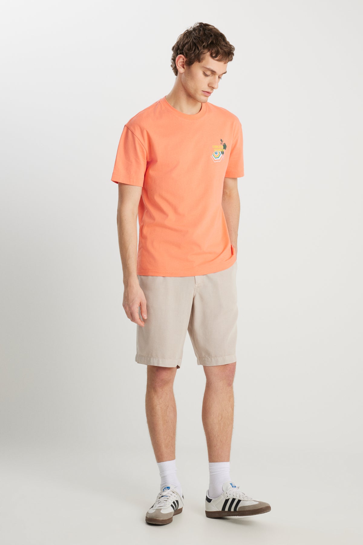 Regular Fit Normal Kesim Normal Bel Taş Rengi Yumuşak Dokulu Şort Wrangler Secondary image
