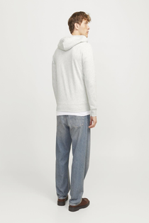 Jack&Jones Oversize Fermuarlı Kapüşonlu Erkek Sweatshirt - Minimalist Tarz