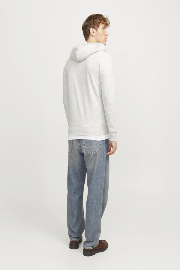 Jack&Jones Oversize Fermuarlı Kapüşonlu Erkek Sweatshirt - Minimalist Tarz