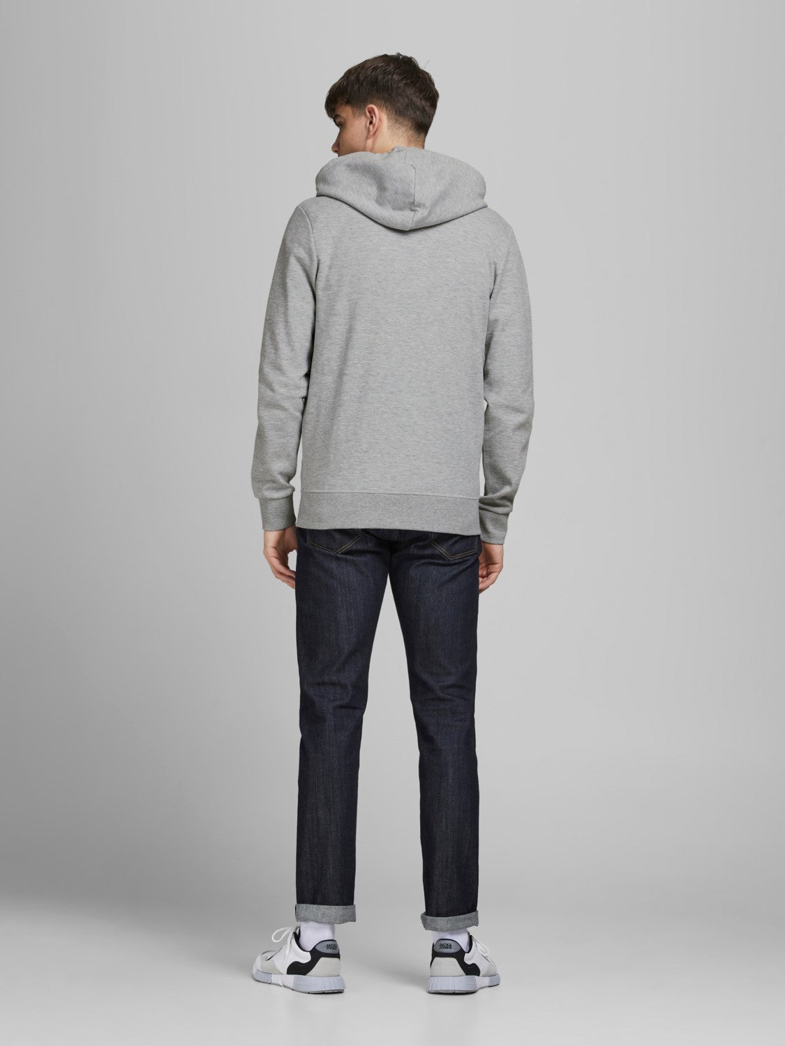 Jack&Jones Oversize Fermuarlı Kapüşonlu Erkek Sweatshirt - Günlük ve Spor
